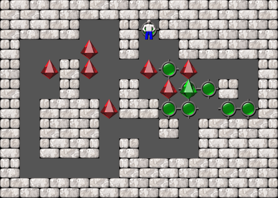 Sokoban Bugs550 collection level 183